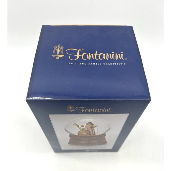 New Fontanini Holy Family Musical Glitterdome Plays Hark The Herald Angel Sings - Picture 7 of 10